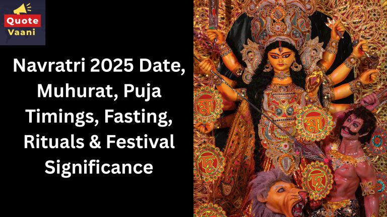 Navratri 2025 Date, Muhurat, Puja Timings, Fasting, Rituals, Festival Significance and How to Celebrate at Home