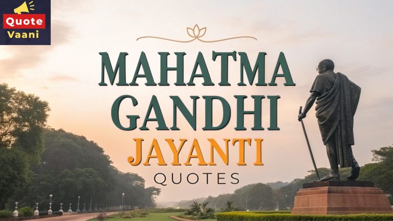 Mahatma Gandhi Jayanti Quotes 2025:  Best Messages, Slogans & Sayings,  100+ Inspirational Quotes in English & Hindi